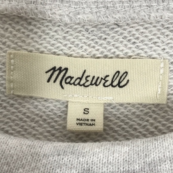 Madewell Rainbow-Inset Crop Sweatshirt Size Small - Picture 4 of 9